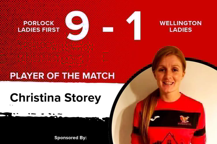 Christina Storey - Porlock Ladies' Player of the Match