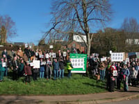 Anti-car parking charges protestors turn out in force