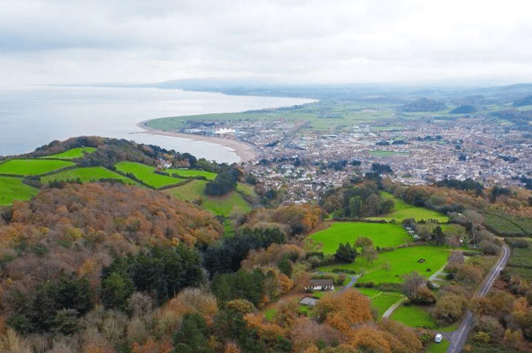 A view over Minehead from the Moor Hill campsite. PHOTO: SBC.