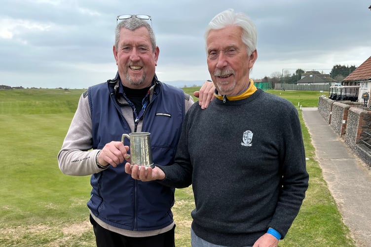 Winners of the Trafalgar Tankard Dave Oatridge (left) and Roger Green.
