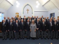 Milestone concert for male voice choir