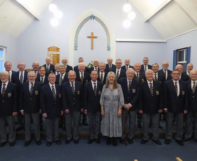 Milestone concert for male voice choir