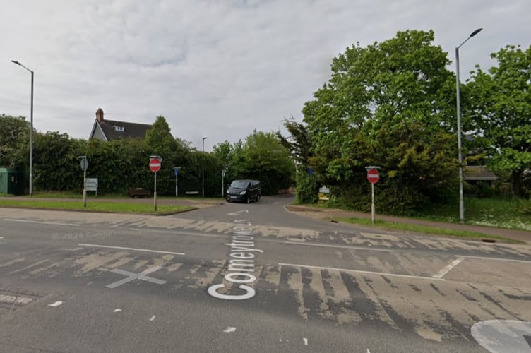 The junction of Bishop's Hull Road with the A38 Wellington New Road and Comeytrowe Lane in Taunton (Image: Google Maps)