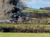 Huge fire damages several village properties