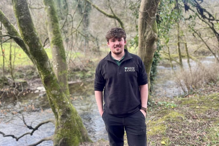 Eighteen-year-old Logan Schofield has become an apprentice ranger with Exmoor National Park Authority. PHOTO: ENPA.