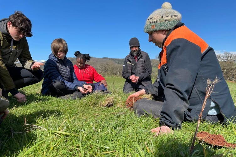 Young rangers during an Exmoor national Park Authority skills day. PHOTO: ENPA.