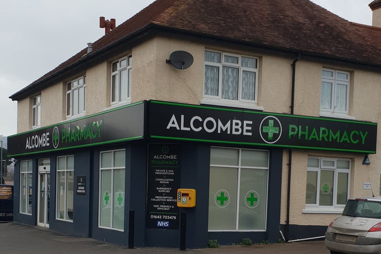 A man has appeared in court after an alleged burglary of Alcombe Pharmacy, in Minehead.