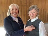 Pat receives new lady captain brooch