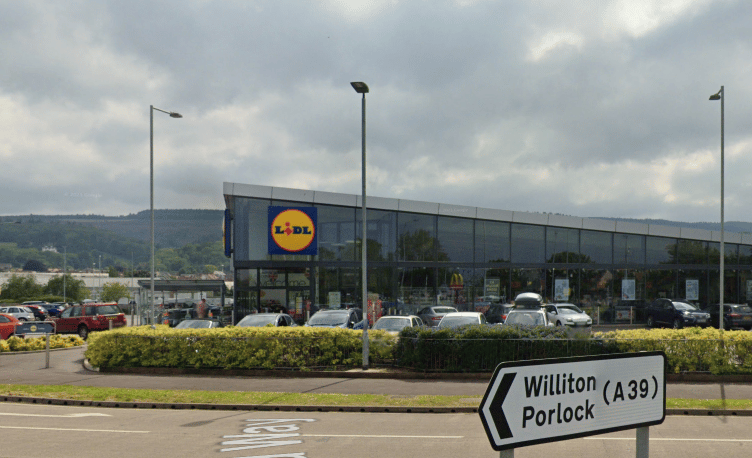 A Lidl supermarket now stands on the former Aquasplash swimming pool site in Minehead. PHOTO: Google Maps.