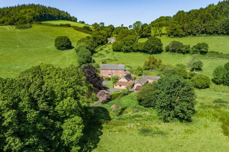 View of home in the surrounding countryside
