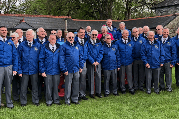 Minehead Male Voice Choir pictured earlier this year.