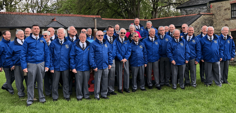 Minehead Male Voice Choir pictured earlier this year.