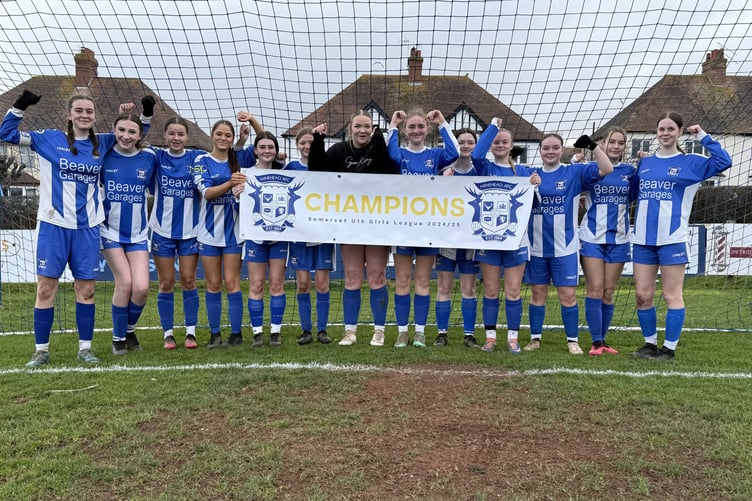 Champions Minehead Girls Under 16s