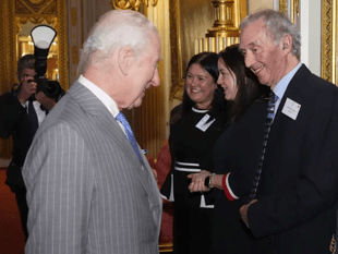'Our Tony' meets the King and Queen