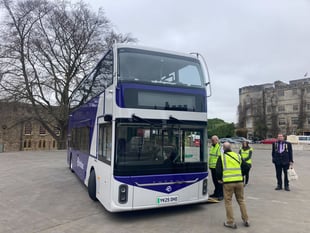 New electric buses go on show before operational start in April