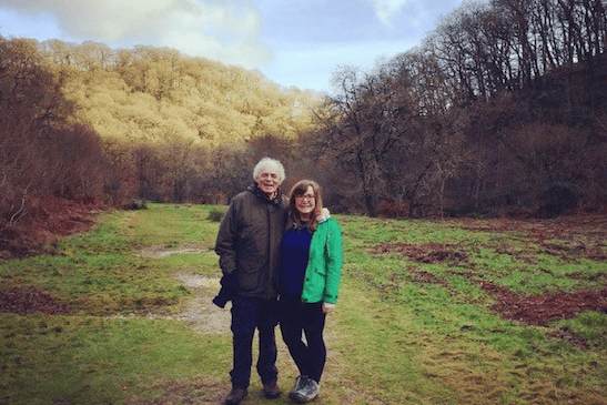 Eddie Farwell with daughter Lizzie, who has paid tribute to her late father.
