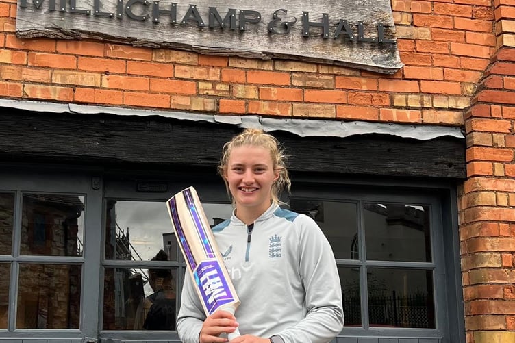 Charlie Dean - pictured at Somerset CCC's Press Day at Taunton