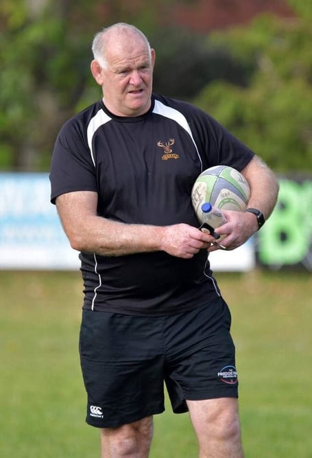 Minehead Barbarians' retiring head coach Mick Orton