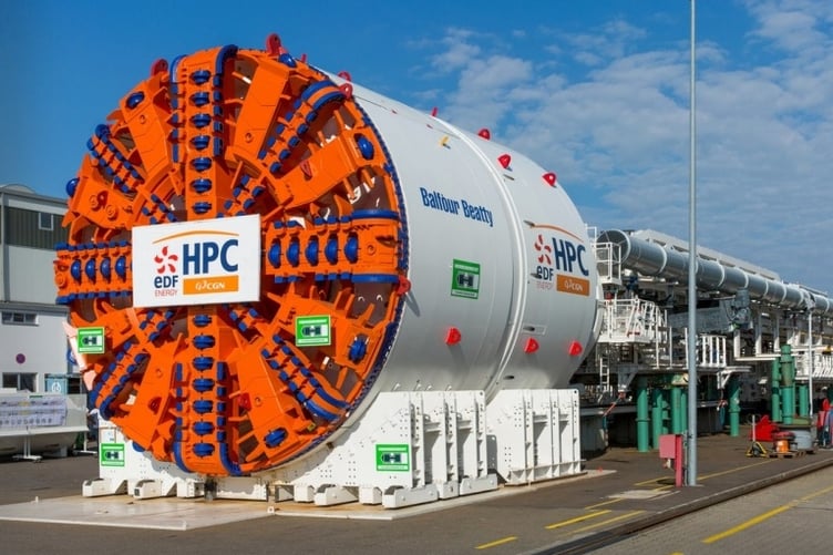 A TGT tunnel boring machine for the Hinkley Point C nuclear power station development. PHOTO: TGT.