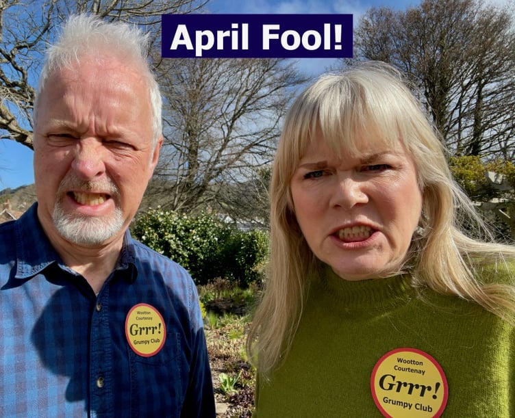 Wootton Courtenay couple Bill Hodgson and Marion Jay's April 1st joke could become reality.