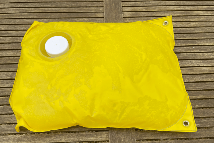 One of the flood prevention packs Nether Stowey Parish Council is offering to residents.