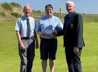 Minehead Golf Club's former captain hands over £8,626 