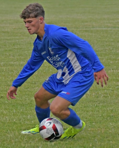 Ollie Hall - on target for Minehead