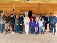 Minister opens woodland cabin to bring children closer to nature