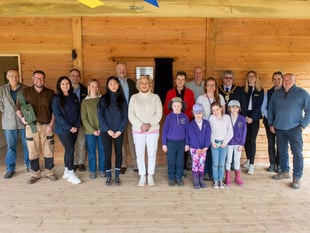 Minister opens woodland cabin to bring children closer to nature