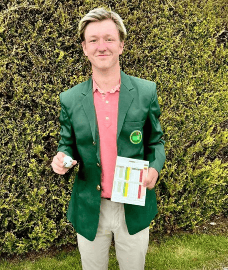 Freddie Elgin - hole in one on the tenth at Oake Manor Golf Club