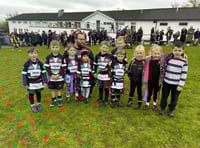Minehead Barbarians' youngsters play sunshine rugby 