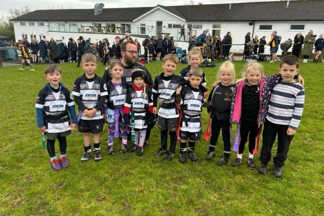 Minehead Barbarians Under 6s turn on the style