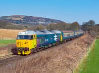 Diesel locomotives lining up for summer festival