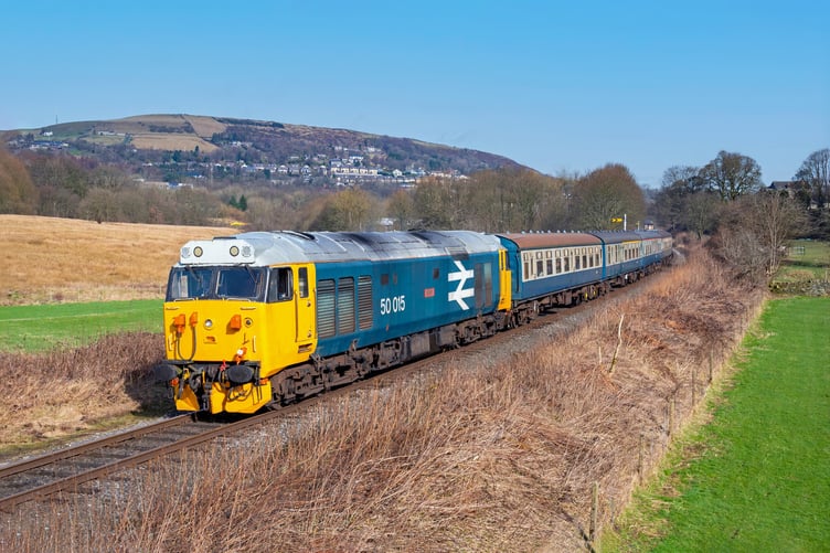 Class 50 ‘Hoover’ No. 50015 'Valiant' will feature in the West Somerset Railway's summer diesel festival. PHOTO: Tom McAtee.