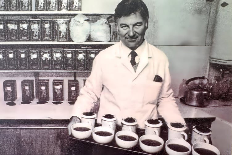 The late Derek Miles, who founded Porlock's tea and coffee blending business DJ Miles and Co.