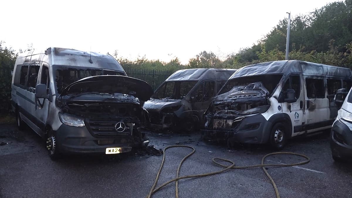 Teenager who firebombed minibuses for the disabled sent to juvenile