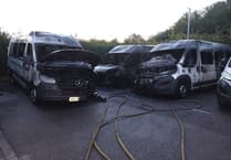 Police arrest youth after park and ride site minibuses torched