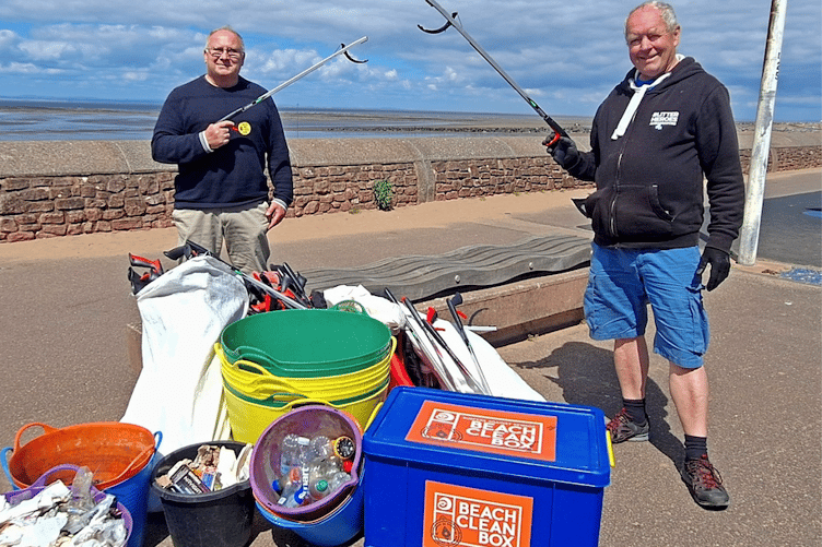 Volunteers will be helping to clean up Minehead sea front on Saturday.