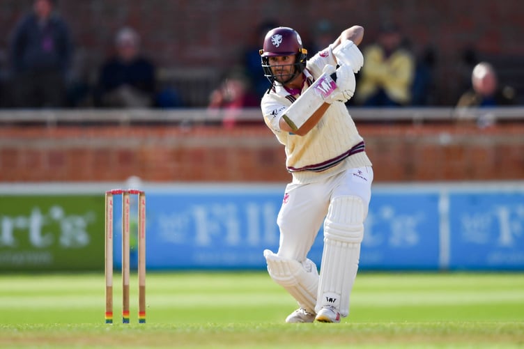 Skipper Lewis Gregory - made a defiant 61 for Somerset in their first innings
