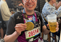 Minehead runner Eddie raises London Marathon funds for deaf children's charity