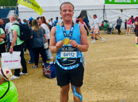 Cancer survivor runs London Marathon for children's centre