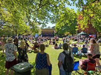 Community celebrates VE Day anniversary as minister issues warning