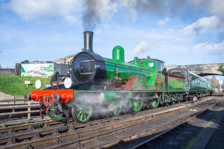 LSWR T3 No563 has been announced as a visitor for the West Somerset Railway's autumn steam in October. PHOTO: Nathan Au.