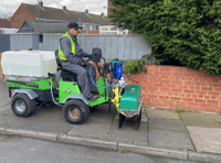 Street weed clearance underway in town