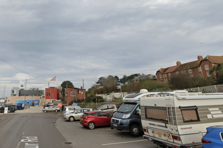 Watchet's Harbour Road car park will be a meeting point for Amble not Ramble. PHOTO: Google Maps.