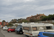 Watchet Harbour car park starting point for Amble not Ramble walking event