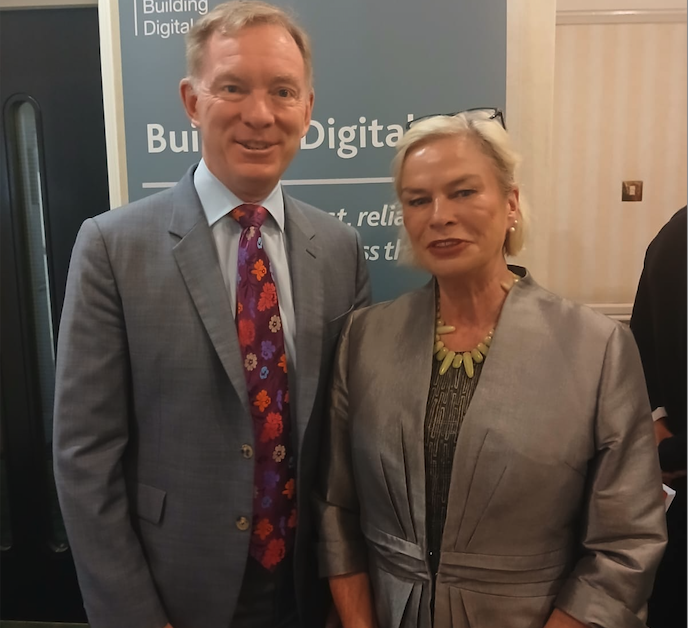 West Somerset MP Rachel Gilmour has been briefed by Telecoms Minister Chris Bryant on broadband delivery across her constituency.