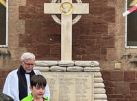 Young poet gives emotional reading for town's VE Day anniversary