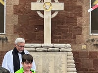 Young poet gives emotional reading for town's VE Day anniversary
