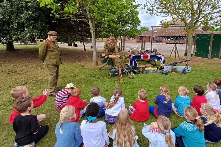 Knights Templar School, Watchet, pupils learned about Second War Weapons as part of the school's VE Day 80th anniversary.